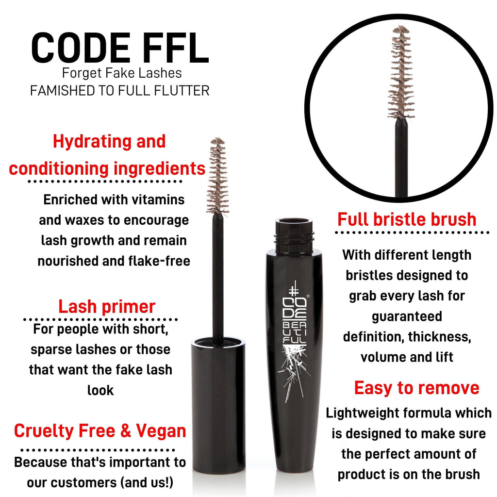 CODE FFL Forget Fake Lashes - Lash Primer - Gorgeous Volume for Your Natural Lashes
