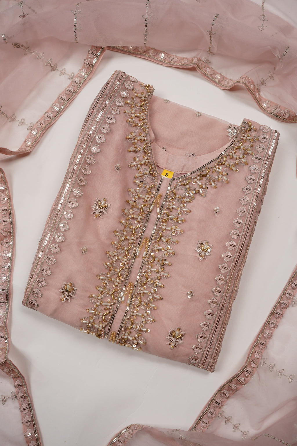 Tehwar - Luxury Organza Outfit - Festive Collection - Ready to Wear - Eid25 - TEHV8D2-SD